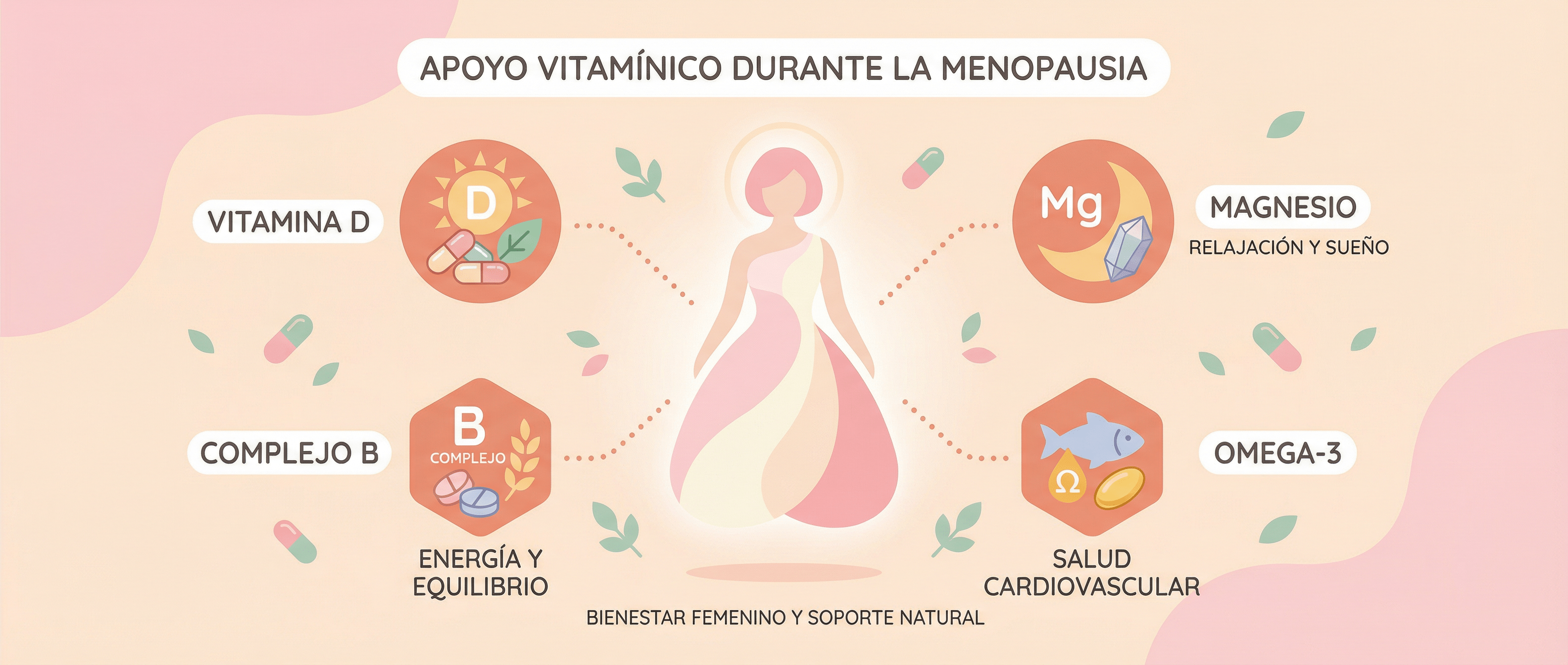 Mejores Vitaminas para la Menopausia - ¿Cuáles pueden ayudar realmente? - herbellavita