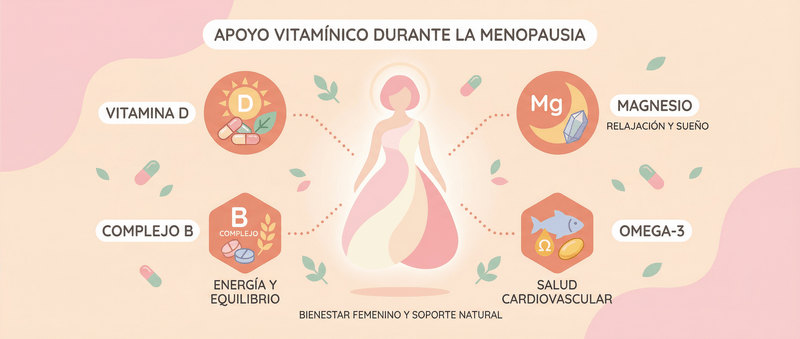 Mejores Vitaminas para la Menopausia - ¿Cuáles pueden ayudar realmente? - herbellavita