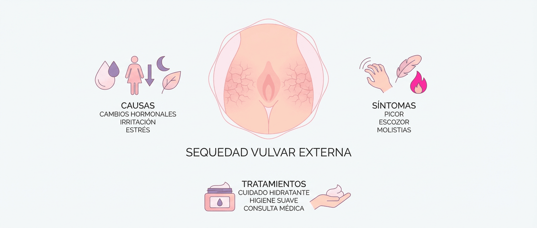 Sequedad vulvar externa: causas, síntomas y tratamientos - herbellavita